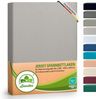 leevitex® Spannbettlaken Luxus Elasthan Jersey Spannbettlaken, Gummizug: Rundum-Gummizug Bild 4