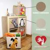 LIFENEY Aufbewahrungsbox Kinder mit Eichhörnchen Motiv I Spielzeugbox mit Tiermotiv passend für Würfelregale I Ordnungsbox für das Kinderzimmer I Aufbewahrungskorb Kinder Bild 4