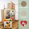 LIFENEY Aufbewahrungsbox Kinder mit Eichhörnchen Motiv I Spielzeugbox mit Tiermotiv passend für Würfelregale I Ordnungsbox für das Kinderzimmer I Aufbewahrungskorb Kinder Bild 5