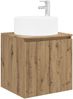 vidaXL Wandmontierte Waschbecken-Vanität Artisan-Eiche 890471 Bild 2