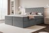 Selsey 'Carenzo' Boxspringbett mit Bonellmatratze, Topper, Velours, blau-grau, 160x200 cm Bild 2