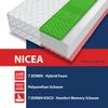 Matratze 90x200 VISCO Memory Hochelastisch Kaltschaum NICEA 7 Zonen H3 13cm Bild 3