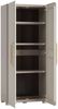 Dmora Gartenschrank Melville, Gartenmöbel, Mehrzweck-Gartenschrank, Container für Balkon oder Garage, Made in Italy, 80x45 h180 cm, Sand Bild 5