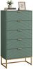 UEV Kommode mit 5 Schublanden, Sideboard, Schubladenschrank, Schmal kommode modern (60x34x110cm, Schrank für Wohnzimmer Schlafzimmer Flur Büro), mit Kippschutz Aufbewahrungskommode, Mehrzweckschrank aus Holz Bild 5