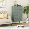 UEV Kommode mit 5 Schublanden, Sideboard, Schubladenschrank, Schmal kommode modern (60x34x110cm, Schrank für Wohnzimmer Schlafzimmer Flur Büro), mit Kippschutz Aufbewahrungskommode, Mehrzweckschrank aus Holz Bild 3