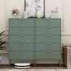 UEV Kommode mit 5 Schublanden, Sideboard, Schubladenschrank, Schmal kommode modern (60x34x110cm, Schrank für Wohnzimmer Schlafzimmer Flur Büro), mit Kippschutz Aufbewahrungskommode, Mehrzweckschrank aus Holz Bild 2