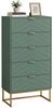 UEV Kommode mit 5 Schublanden, Sideboard, Schubladenschrank, Schmal kommode modern (60x34x110cm, Schrank für Wohnzimmer Schlafzimmer Flur Büro), mit Kippschutz Aufbewahrungskommode, Mehrzweckschrank aus Holz Bild 4