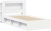 vidaXL Bettgestell mit Stauraum Weiß 90x190 cm Holzwerkstoff 3433445 Bild 3