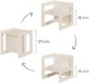 roba Sitzgruppe 3in1 - 1x Sitzhocker & 1x Tisch / Bank Sitzhocker - Cashmere Bild 5