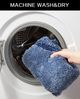 OTTO home Badematte Josie, Badvorleger, Badezimmer Teppich, Höhe 20 mm, rutschhemmend beschichtet, schnell trocknend, strapazierfähig, fußbodenheizungsgeeignet, Polyester, rechteckig, 3-tlg. Hänge-WC Set, Badteppich, Badematten, rechteckig, rund & als ... Bild 3
