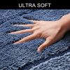OTTO home Badematte Josie, Badvorleger, Badezimmer Teppich, Höhe 20 mm, rutschhemmend beschichtet, schnell trocknend, strapazierfähig, fußbodenheizungsgeeignet, Polyester, rechteckig, 3-tlg. Hänge-WC Set, Badteppich, Badematten, rechteckig, rund & als ... Bild 4