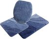 OTTO home Badematte Josie, Badvorleger, Badezimmer Teppich, Höhe 20 mm, rutschhemmend beschichtet, schnell trocknend, strapazierfähig, fußbodenheizungsgeeignet, Polyester, rechteckig, 3-tlg. Hänge-WC Set, Badteppich, Badematten, rechteckig, rund & als ... Bild 2