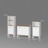Livinity® Badmöbel-Set Amalfi, Weiß/Goldkraft Eiche/Goldkraft Eiche, 3-teilig, (3-St) Bild 3