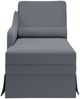 vidaXL Chaiselongue mit Nackenrolle Rechter Armlehne Dunkelgrau Samt 4009783 Bild 4