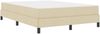 vidaXL Boxspringbett mit Matratze Creme 140 x 200 cm Stoff 3398498 Bild 4