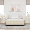 vidaXL Boxspringbett mit Matratze Creme 140 x 200 cm Stoff 3398498 Bild 3