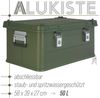 Trucky Allzweckkiste Aluminium Box mit Deckel Grün Alukiste 50 Liter Kiste Aufbewahrungsbox Bild 2