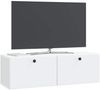 vidaXL Wandmontierter TV-Schrank 98 x 31 x 30 cm Weiß Holzwerkstoff 899235 Bild 2