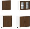 vidaXL 4-tlg. Küchenschrank-Set Kalmar Braun Eichen-Optik Holzwerkstoff 3314858 Bild 4