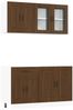 vidaXL 4-tlg. Küchenschrank-Set Kalmar Braun Eichen-Optik Holzwerkstoff 3314858 Bild 2