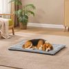 Feandrea Hundedecke, L, 90 x 65 cm, Haustierdecke für Hunde, Katzen, Hundesofa maschinenwaschbar, Hundesofa-Schutzdecke, taubengrau Bild 2