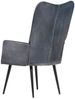 Ohrensessel Grau Echtleder [339649] Bild 3