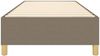 vidaXL Polsterbett, Stoff, Taupe, 100x200 cm, Natur Bild 5