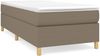 vidaXL Polsterbett, Stoff, Taupe, 100x200 cm, Natur Bild 2
