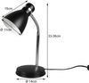 Schreibtischleuchte HARVEY, flexibel Chrom & Metallschirm Schwarz, 33cm Bild 4
