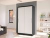 Schiebetürenschrank Margite I (Farbe: Schwarz / Weiß) Bild 2
