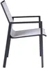 Vente-unique - VALERA Garden dining set Metall SchwarzGrau - B 62,5 cm x H 89 cm x L 57 cm Bild 3