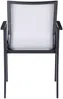 Vente-unique - VALERA Garden dining set Metall SchwarzGrau - B 62,5 cm x H 89 cm x L 57 cm Bild 4
