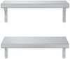 vidaXL Wandregale 2 Stk. 50x23,5 cm Silbern Edelstahl 3214510 Bild 5