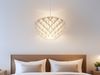 Skandinavische LED Pendelleuchte 1-flammig Lampenschirm Weiß, Ø 40cm Bild 4