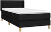 Boxspringbett mit Matratze Stoff Schwarz 90x200 cm, Härtegrad: H2 [3130323] Bild 3