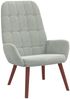 vidaXL Relaxsessel Hellgrau Samt 4102632 Bild 2