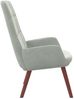 vidaXL Relaxsessel Hellgrau Samt 4102632 Bild 4