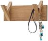 Garderobenpaneel >BANTRY< in holzfarben, Eiche massiv geölt - 30x13x12cm (BxHxT) Bild 4