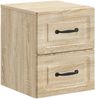 vidaXL Wandmontierter Nachttisch 2 pcs Sonoma-Eiche 34,5 x 33 x 40 cm 899320 Bild 5