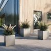 Roccastone würfelförmiger Betonpflanzkübel 50x54 cm natur beton Bild 3