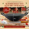 Krustenzauber Wok 30cm Wokpfanne Induktion voreingebrannt mit Wokwender und Wokring Bild 2