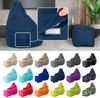 Green Bean® Bean Bag-Sitzsack + Hocker, 2er-Set, waschbar & schmutzabweisend, Polyester / PVC, EPS-Füllung, Dunkelblau Bild 2