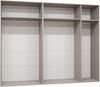 Kleiderschrank Veluna III 250 (Farbe: Schwarz / Schwarz + Schwarz) Bild 4