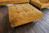 KAWOLA Sofa WIOLO Schlafsofa Daybed mit Hocker velvet cognac 80 x 110 x 240 cm Bild 5