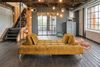 KAWOLA Sofa WIOLO Schlafsofa Daybed mit Hocker velvet cognac 80 x 110 x 240 cm Bild 4