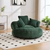 Sofa Sitzsack 108x108x52 cm Emerald Cordstoff mit hoher Rückenlehne und Armlehnen Bild 3