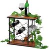 KESPER 27830 Weinregal 9 Flaschen braun/schwarz Holz/Metall Bild 4