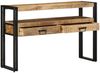 vidaXL Konsolentisch mit Regal Braun 120 x 33 x 75 cm Massivholz Mango 4102739 Bild 2