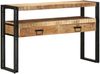 vidaXL Konsolentisch mit Regal Braun 120 x 33 x 75 cm Massivholz Mango 4102739 Bild 3