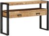 vidaXL Konsolentisch mit Regal Braun 120 x 33 x 75 cm Massivholz Mango 4102739 Bild 4